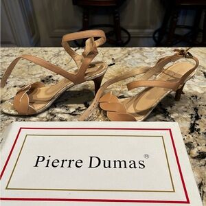 Pierre Dumas Nude Strappy Heels